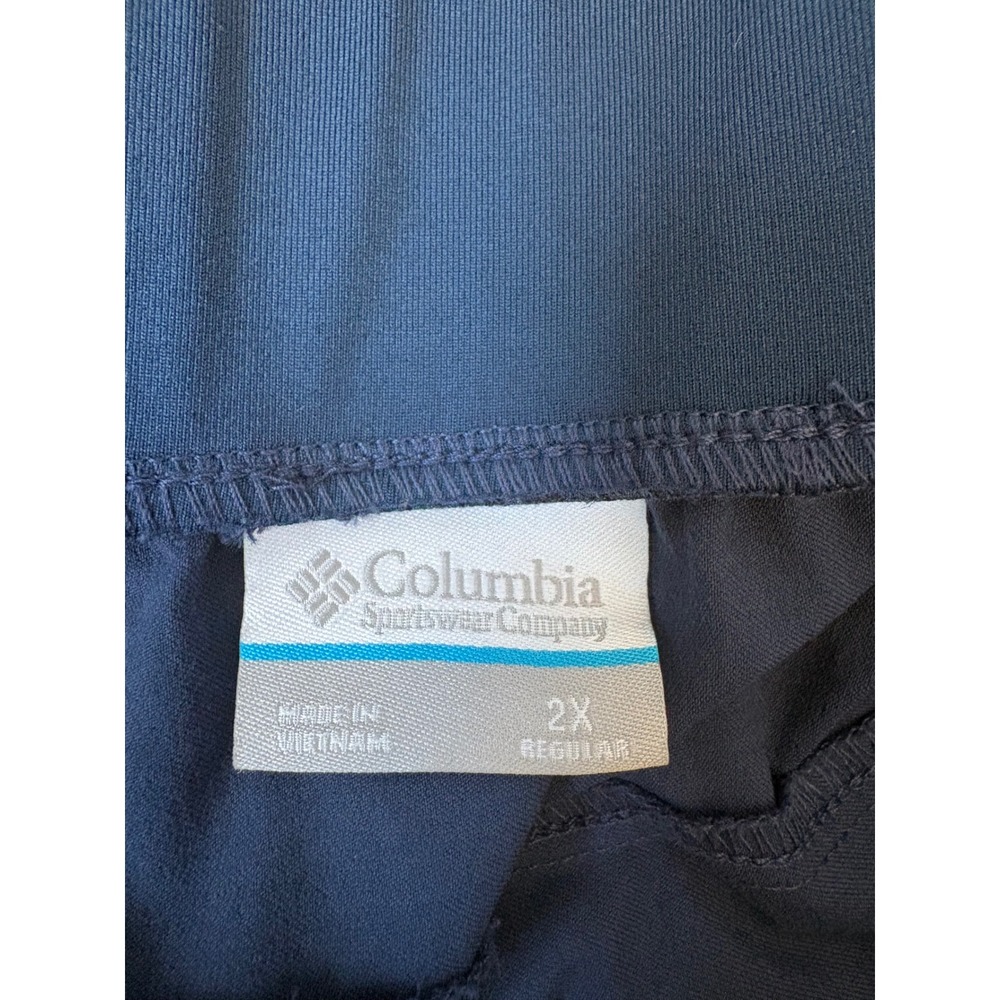 Columbia Omni-Shield Navy Camping Hiking Outdoor Utility Pants 2X Comfort Waist - Picture 4 of 8